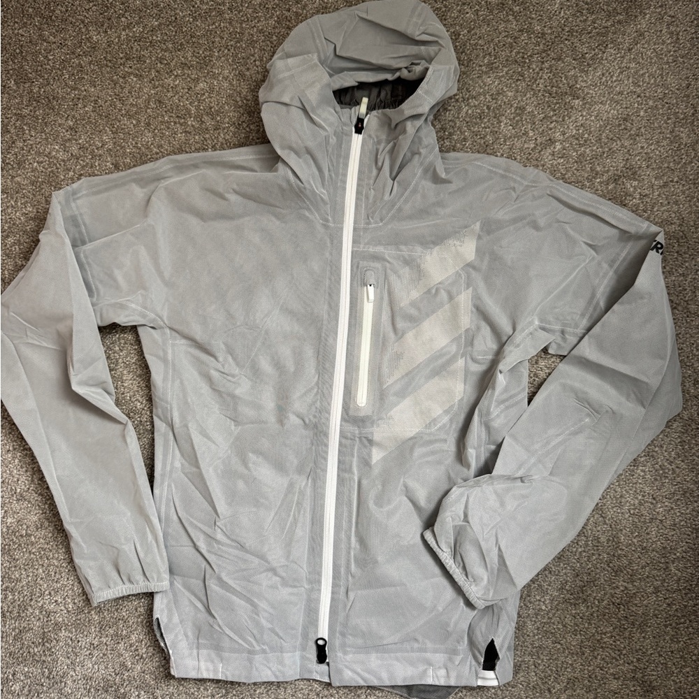 Women’s grey Adidas Terrex Light Windbreaker